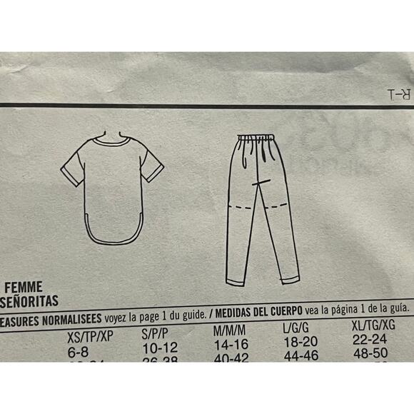 simplicity 9032 Sewing pattern top tunic pants shorts size xs s m - Picture 4 of 7